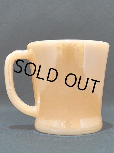 画像3: 50s【FireKing】Dハンドルマグ・ピーチラスター (3)