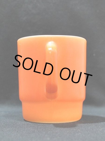 画像2: 70s-80s【FireKing】スタッキングマグ・オレンジ  (2)