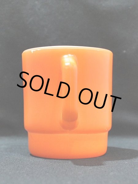 画像2: 70s-80s【FireKing】スタッキングマグ・オレンジ (2)