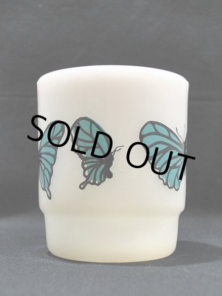 画像4: 70s-80s【FireKing】スタッキングマグ・バタフライ(青) (4)