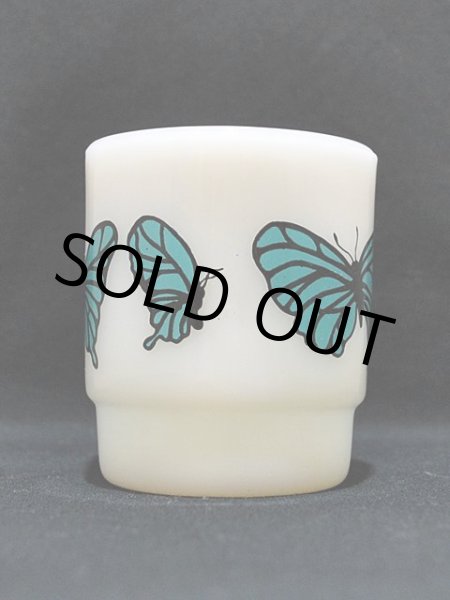 画像4: 70s-80s【FireKing】スタッキングマグ・バタフライ(青) (4)