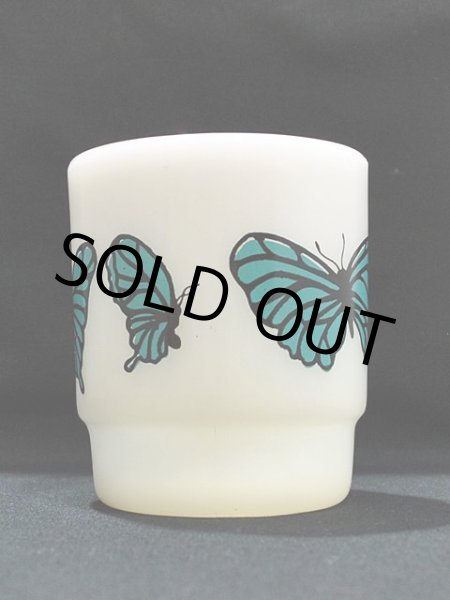 画像4: 70s-80s【FireKing】スタッキングマグ・バタフライ(青) (4)