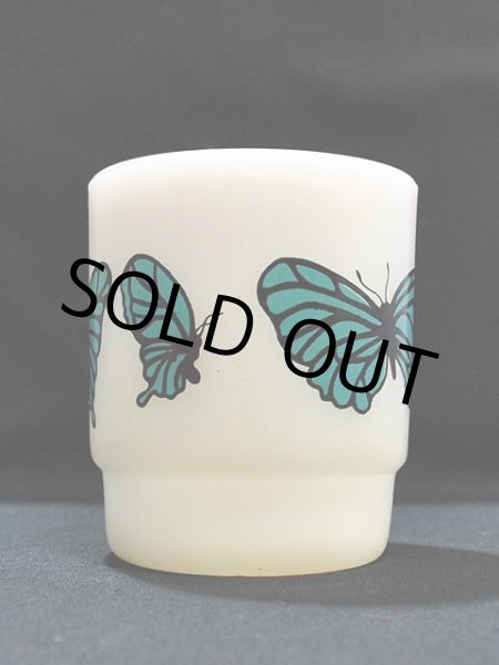 画像4: 70s-80s【FireKing】スタッキングマグ・バタフライ(青) (4)