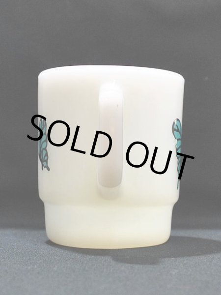 画像2: 70s-80s【FireKing】スタッキングマグ・バタフライ(青) (2)