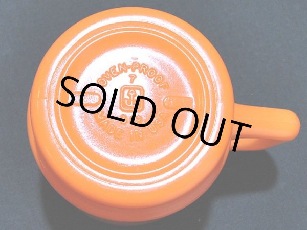 画像5: 70s-80s【FireKing】スタッキングマグ・オレンジ (5)