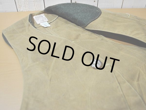 画像8: 【Filson】オイルドハンティングベスト (8)