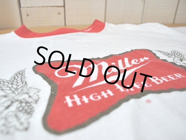 画像7: 1980s MillerBeerリンガーTシャツ (7)