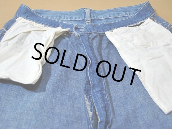 画像10: 1950sデニムワークパンツ w33 (10)