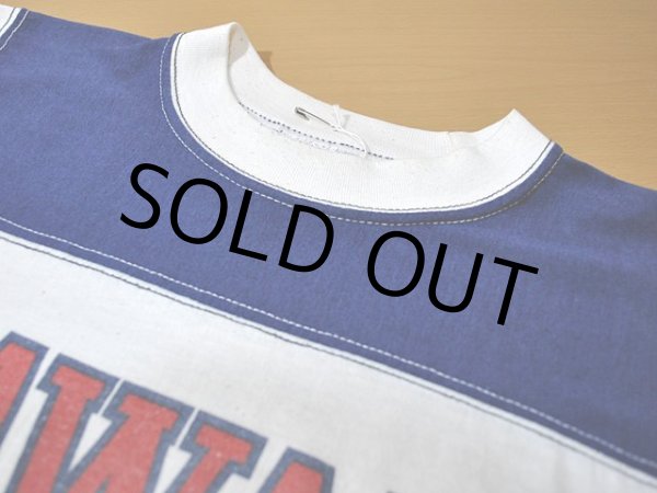 画像4: 1970s HAWAIIナンバリングフットボールTシャツ (4)