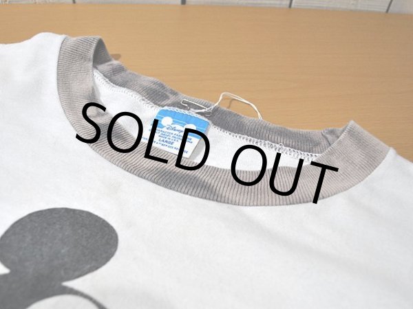 画像4: 1980sミッキーリンガーTシャツ　ブリーチ (4)