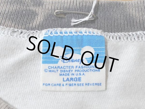 画像3: 1980sミッキーリンガーTシャツ　ブリーチ (3)