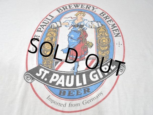 画像5: 1980s【ST.PAULI GIRL】BeerメーカーリンガーTシャツ (5)