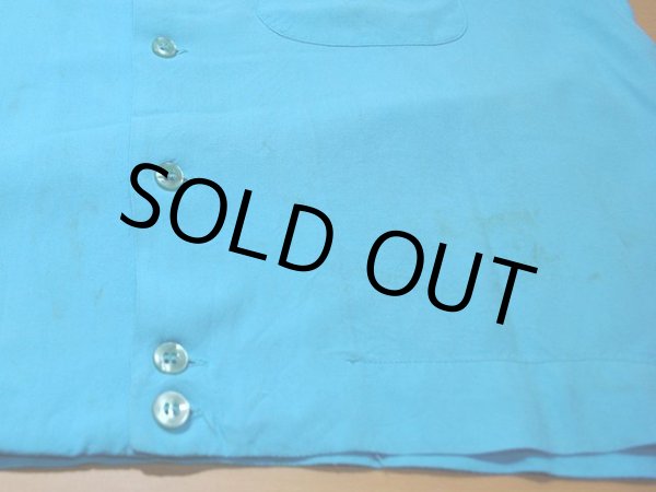 画像12: 1960s【KingLouie】チェーンステッチ刺繍レーヨンボーリングシャツ (12)