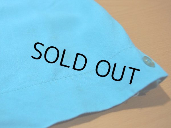 画像11: 1960s【KingLouie】チェーンステッチ刺繍レーヨンボーリングシャツ (11)