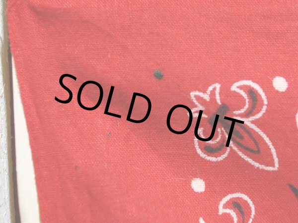 画像4: 1950s〜【ELEPHANT BRAND】FAST COLORバンダナ　百合の紋章柄 (4)