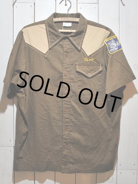 画像2: 1970s【KingLouie】チェーンステッチ刺繍ボーリングシャツ　MICHELIN (2)