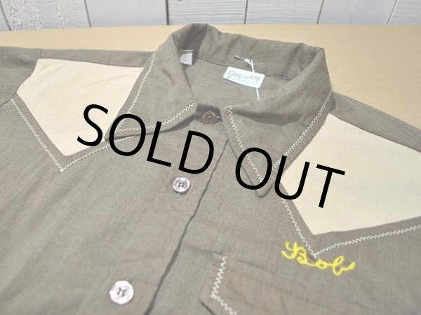 画像5: 1970s【KingLouie】チェーンステッチ刺繍ボーリングシャツ　MICHELIN (5)