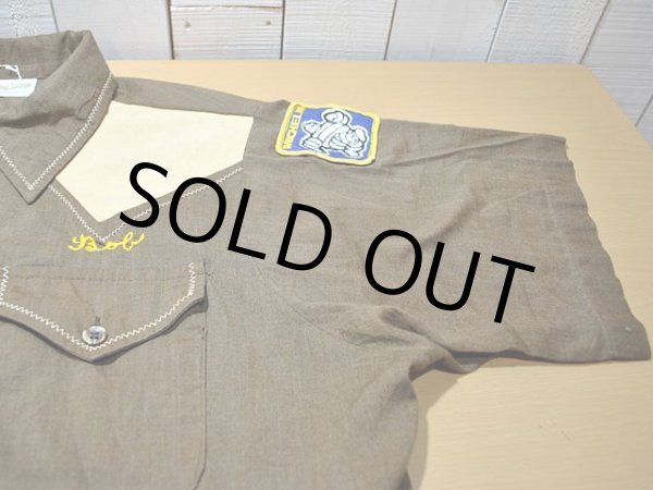 画像6: 1970s【KingLouie】チェーンステッチ刺繍ボーリングシャツ　MICHELIN (6)