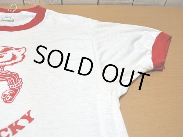 画像6: 1980sグレちゃったバッキーくんリンガーTシャツ (6)