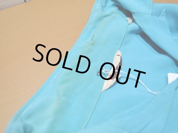 画像8: 1960sチェーンステッチ刺繍レーヨンボーリングシャツ (8)