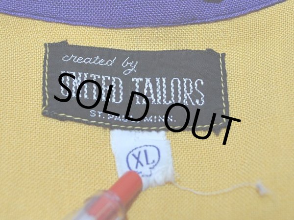 画像3: 1950s【UNITED TAILORS】ツートンレーヨンボーリングシャツ (3)