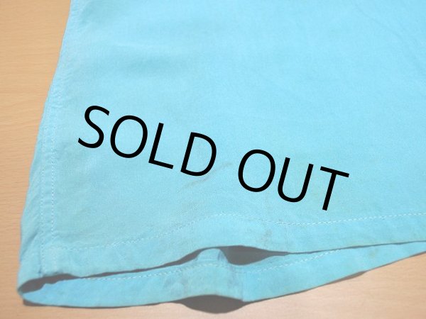 画像10: 1960sチェーンステッチ刺繍レーヨンボーリングシャツ (10)