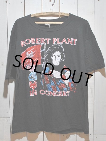 画像1: 1980s ROBERT PLANTパキ綿ツアーTシャツ (1)