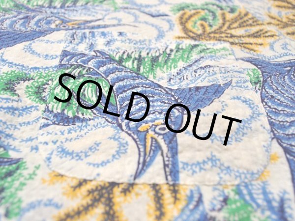 画像7: 1950s【ROYAL PALM】シアサッカーアロハシャツ (7)