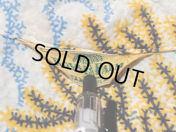 画像3: 1950s【ROYAL PALM】シアサッカーアロハシャツ (3)