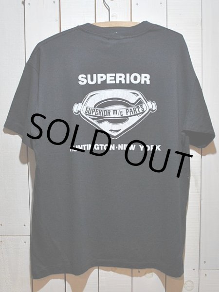 画像2: 1980s SUPERIORスカルモーターサイクルTシャツ  (2)