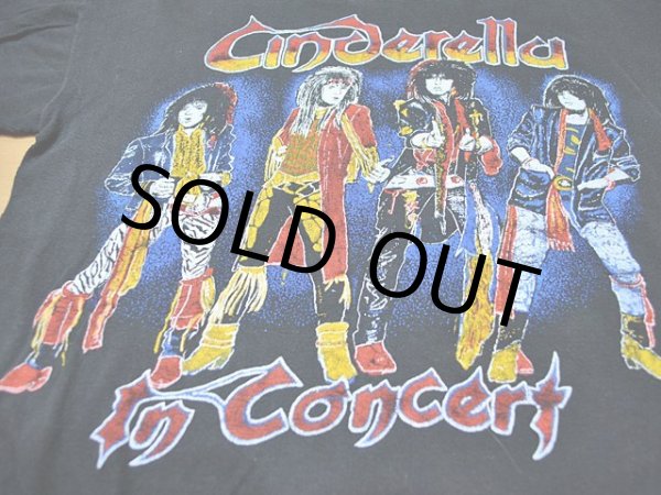画像5: 1980s CINDERELLAパキ綿ツアーTシャツ (5)