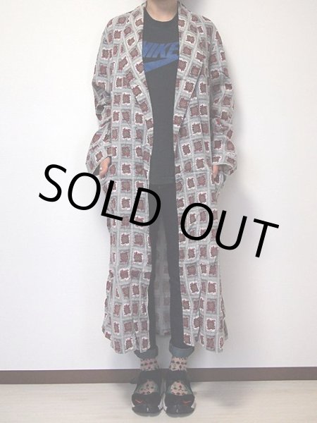 画像2: 1960s【E&W】総柄コットンガウン (2)