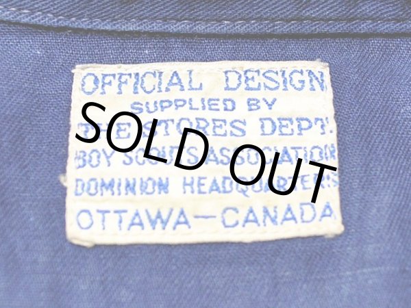 画像3: 1940s【BOY SCOUTS CANADA】プルオーバーシャツ　チェンジボタン (3)