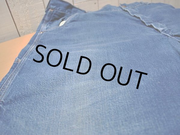 画像7: 1960s【Sears】裏地付きデニムペインターパンツ　w41 (7)