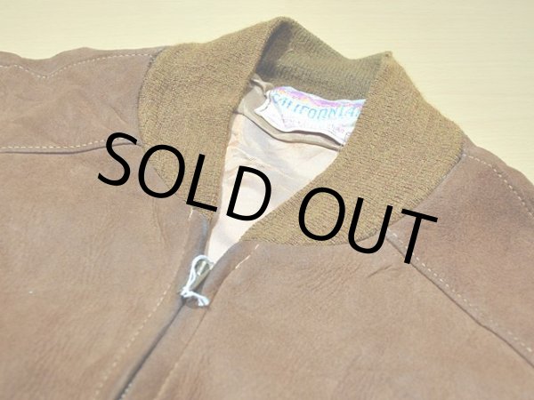 画像4: 1950s【CALIFORNIAN】ヌバックレザージャケット (4)