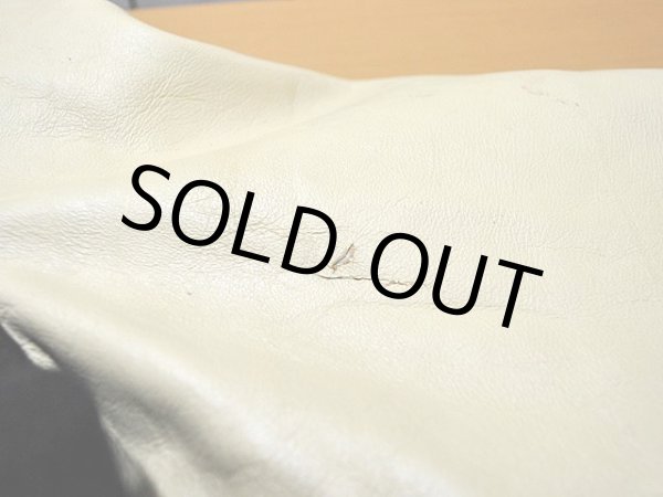 画像12: 1980s【BUTWIN】チェーンステッチ刺繍袖レザースタジャン　Black (12)