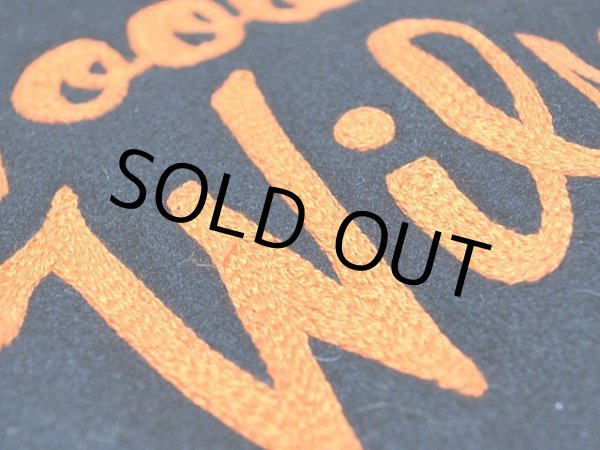 画像10: 1980s【BUTWIN】チェーンステッチ刺繍袖レザースタジャン　Black (10)