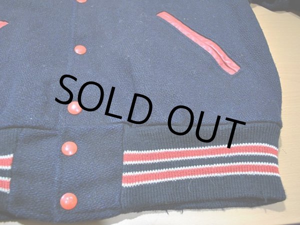 画像8: 1970s〜【HOLLOWAY】ブラックメルトンスタジャン (8)