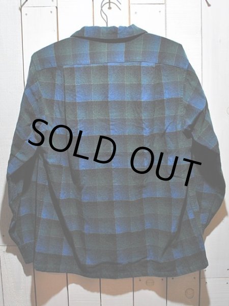 画像2:  1950s【PENDLETON】ウールシャツ 　オンブレ (2)