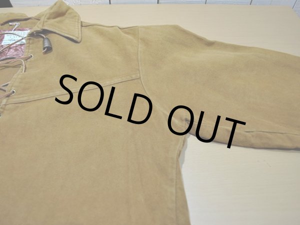 画像5: 1960s【CAMPUS】モールスキンレースアップシャツ  (5)