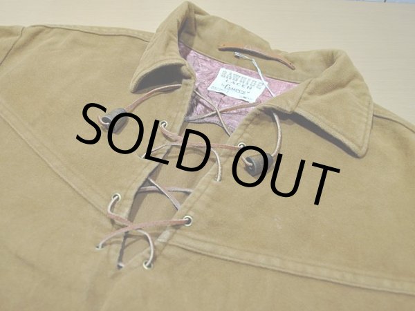 画像4: 1960s【CAMPUS】モールスキンレースアップシャツ  (4)