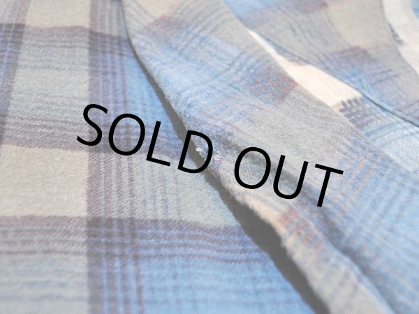 画像9: 1960s【McKenzie】プリントネルガウン　オンブレーチェック (9)