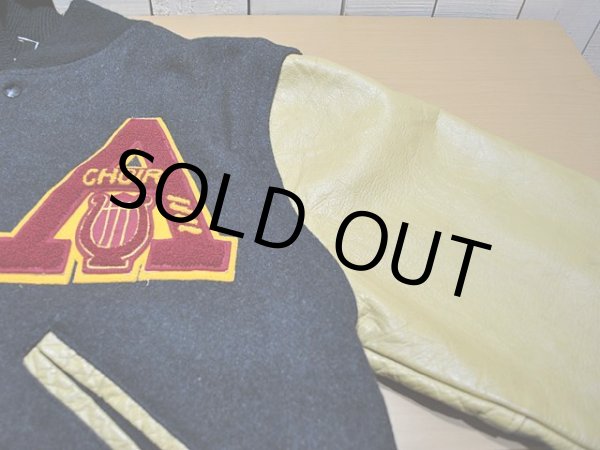 画像5: 1970s【Decker's】袖レザースタジャン (5)