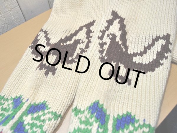 画像9: 1960sサンダーバード柄カウチンセーター (9)