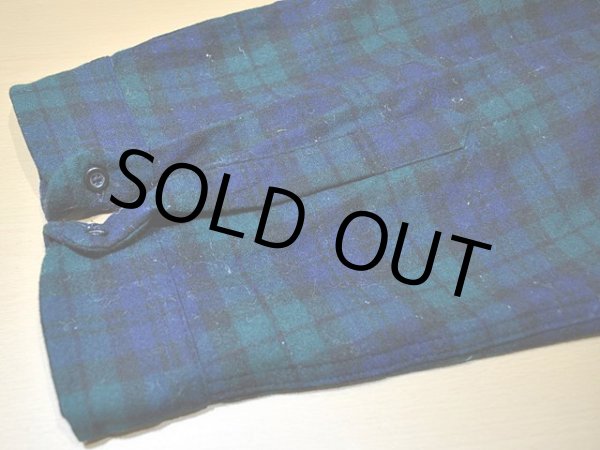 画像8: 1990s〜【PENDLETON】ウールシャツ　ブラックウォッチ (8)