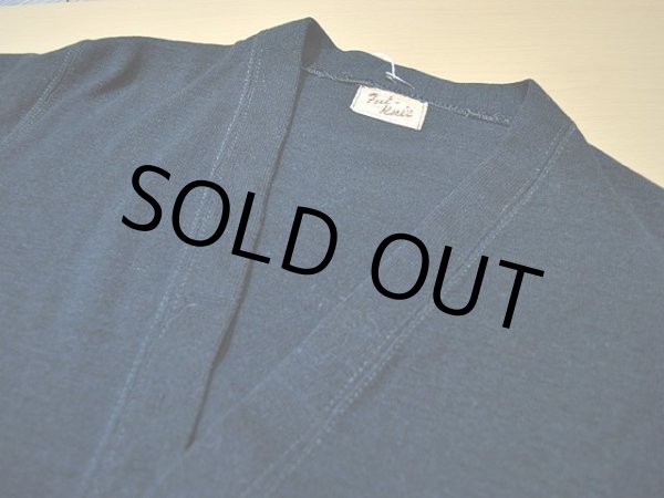 画像4: 1940sハイゲージニットカーディガン　ブラック (4)