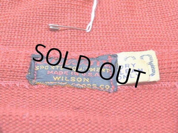 画像3: 1940s【Wilson】レタードカーディガン (3)