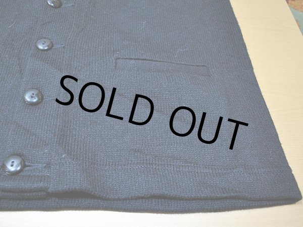 画像6: 1950s〜レタードカーディガン　ブラック (6)