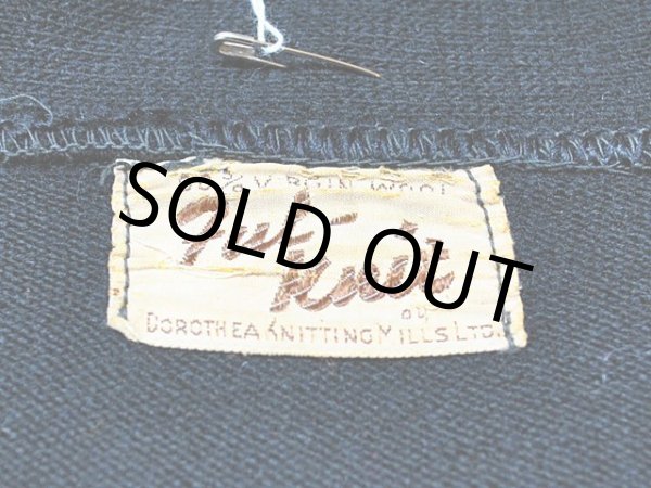 画像3: 1940sハイゲージニットカーディガン　ブラック (3)