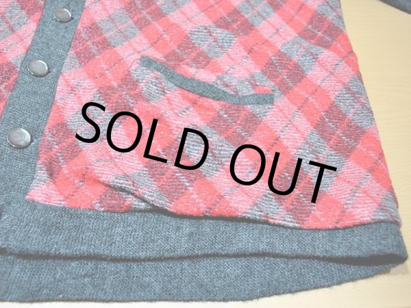 画像7: 1960s【PENNEY'S】アーガイル切替ニットカーディガン (7)